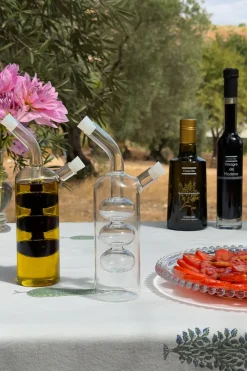 Aceitera Y Vinagrera De Cristal