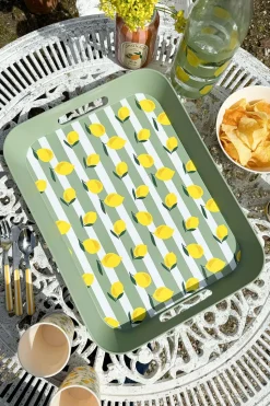 Bandeja Con Asas De Polipropileno Limones