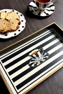 Bandeja Decorativa Pintada a Mano con Diseño CO