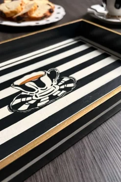 Bandeja Decorativa Pintada a Mano con Diseño CO