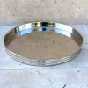 Bandeja Plateada Redonda De Níquel