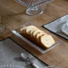 Bandeja Rectangular Cristal Bolitas Pequeña