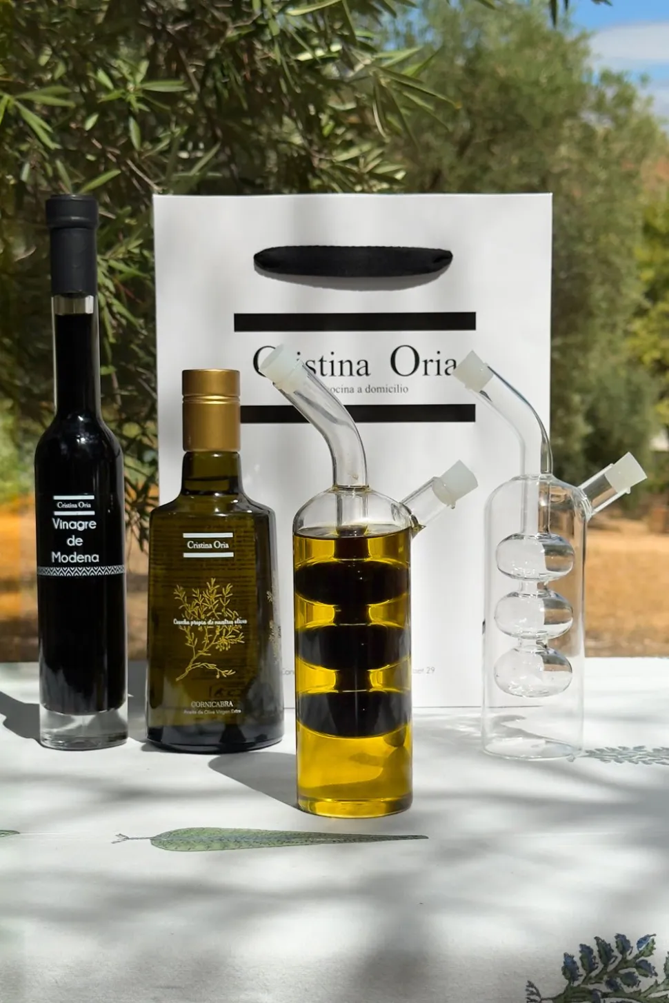 Bolsa Aceite Cornicabra & Aceitera Y Vinagrera