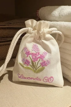 Bolsa Con Aroma A Lavanda De Algodón Bordada CO