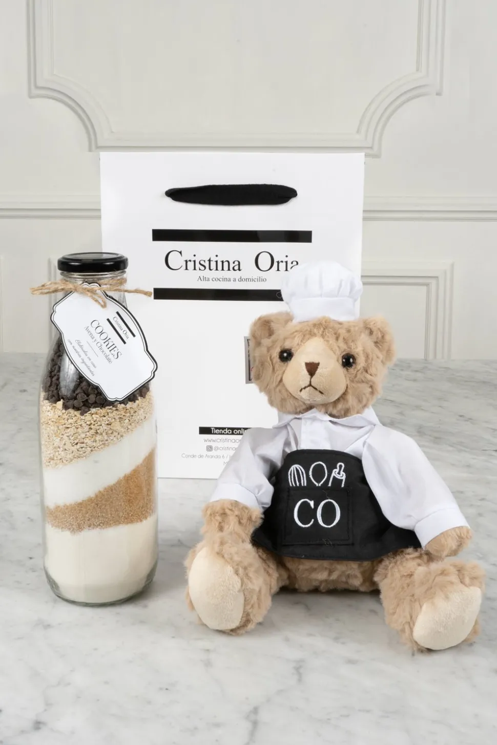 Bolsa Oso Chef Co & Botella Preparado De Cookies