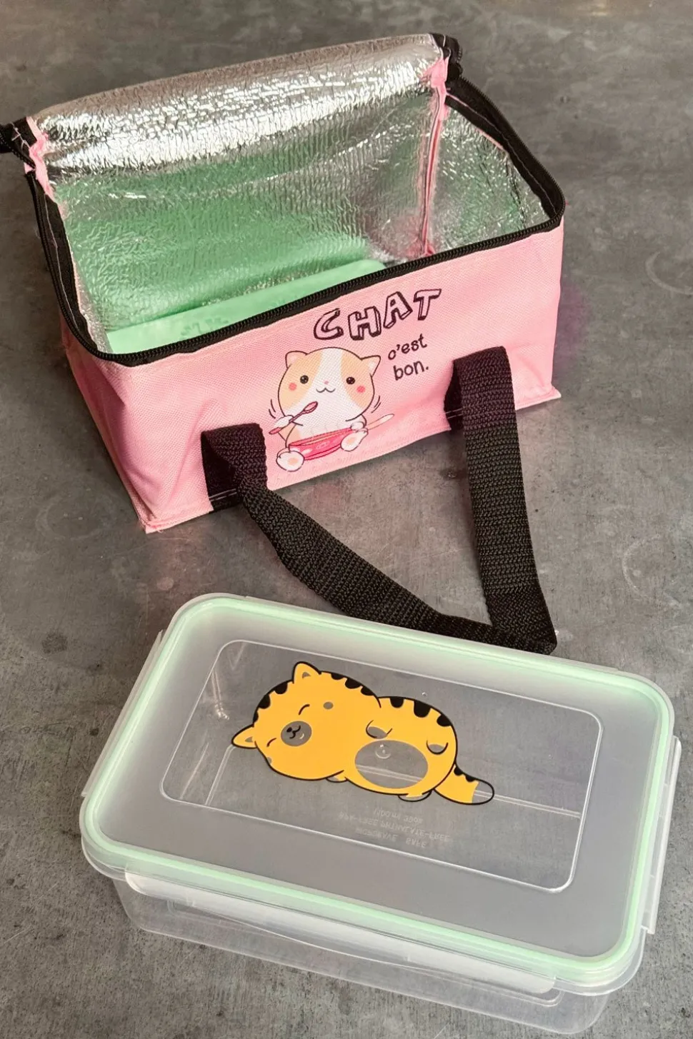 Bolsa Térmica Con Fiambrera Kawaii