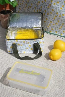 Bolsa Térmica Con Hielo Y Fiambrera Limones