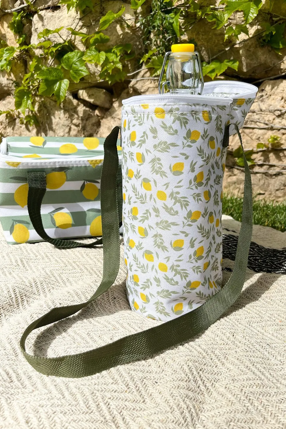 Bolsa Térmica Para Botellas Limones