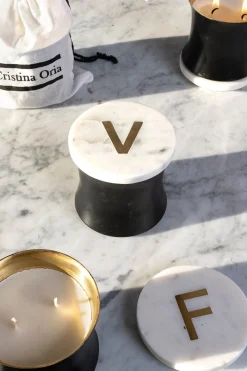 Bolsa Vela Mármol Iniciales
