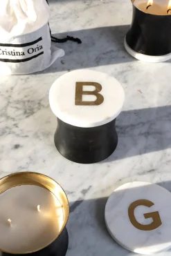 Bolsa Vela Mármol Iniciales