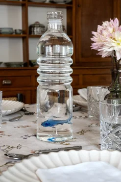 Botella De Cristal Con Figura Tiburón