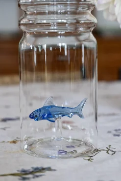 Botella De Cristal Con Figura Tiburón