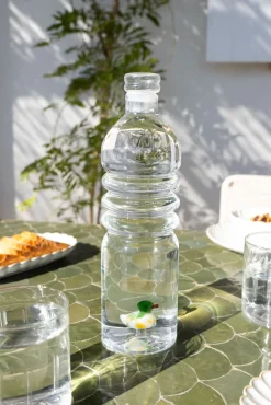 Botella De Cristal Con Figura Pato