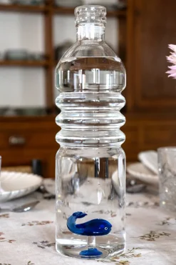 Botella De Cristal Con Figura Ballena
