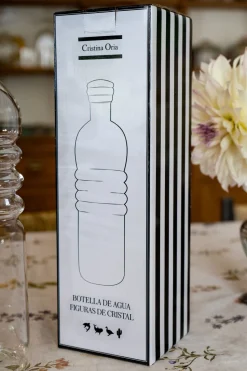 Botella De Cristal Con Figura Ballena