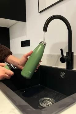 Botella Térmica Con Doble Pared Verde