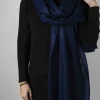 Bufanda De Cashmere Lisa Azul