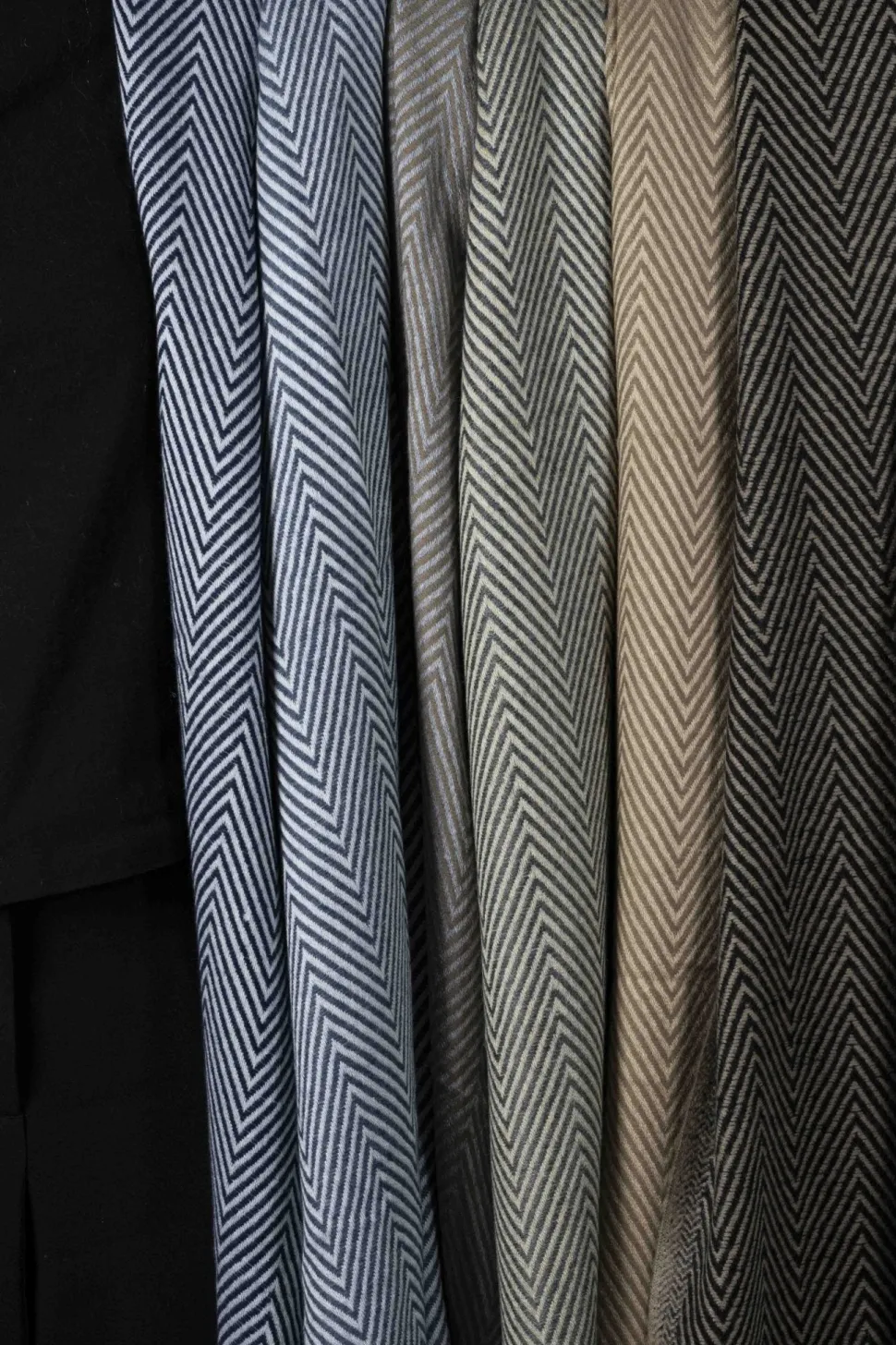 Bufanda De Lana Y Cashmere Con Diseño ZigZag
