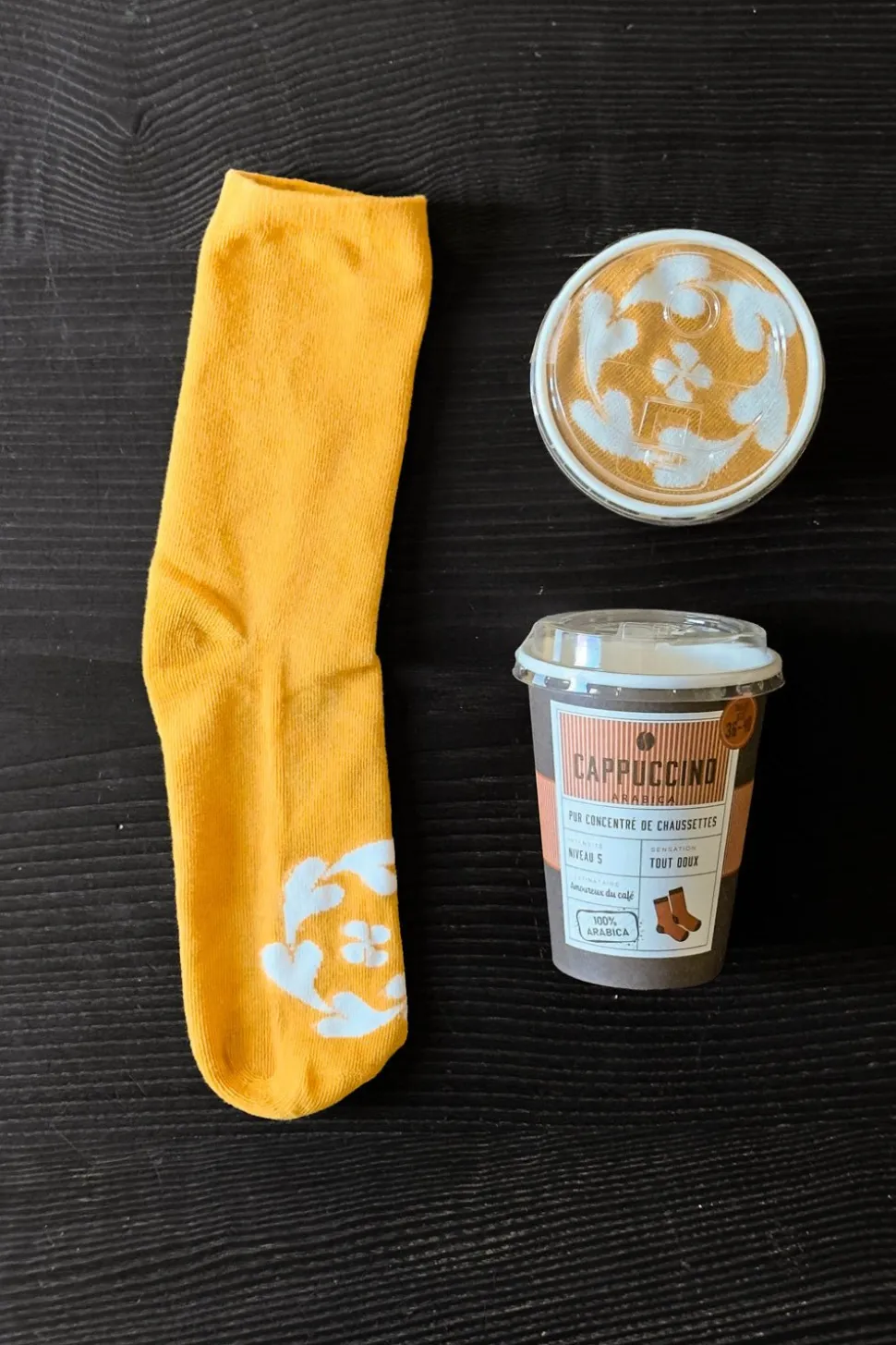 Calcetines Diseño Vaso Café