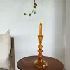 Candelabro De Aceite Ámbar Grande