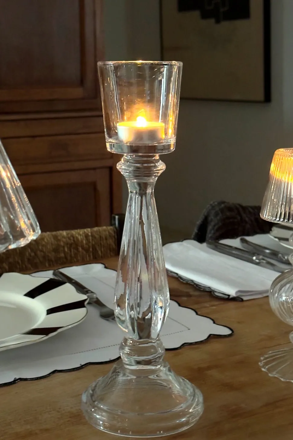 Candelabro De Cristal Con Diseño De Lámpara Londres