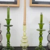 Candelabro De Cristal Con Diseño Nora Verde