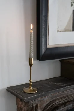 Candelabro Metálico Dorado Pequeño