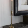 Candelabro Metálico Dorado Mediano