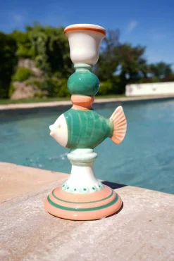 Candelabro Pez Verde
