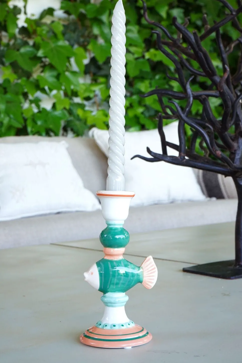 Candelabro Pez Verde