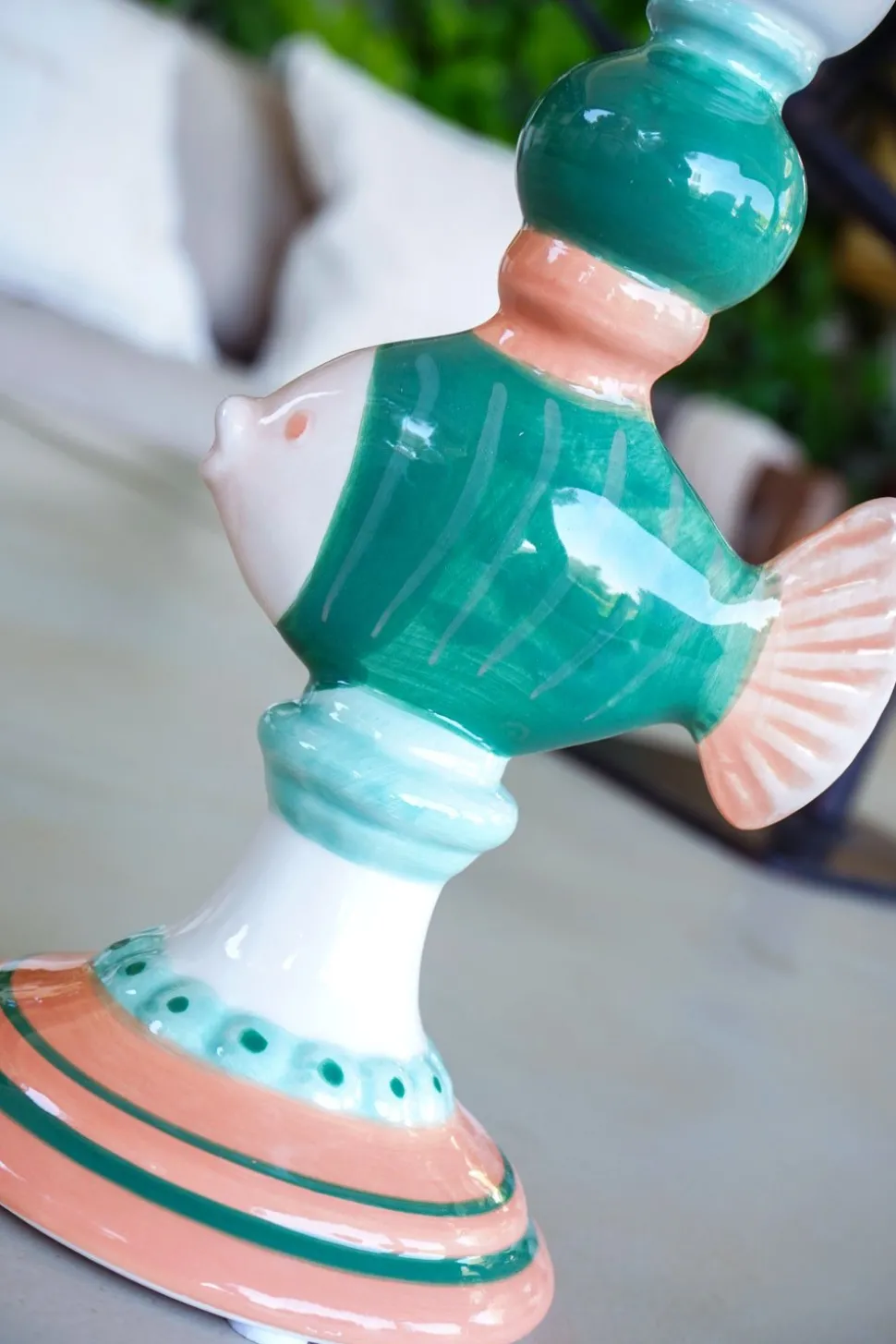 Candelabro Pez Verde