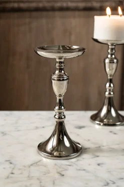 Candelabro Plateado Grande Co
