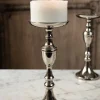 Candelabro Plateado Mediano Co