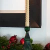 Candelabro Tallado De Cristal Con Diseño De Árbol Verde Grande