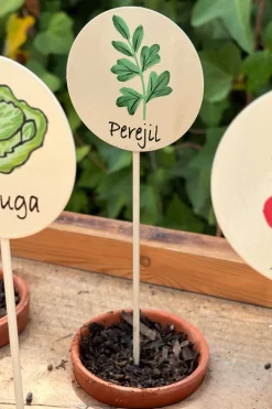 Cartel Para Plantas De Jardín Perejil