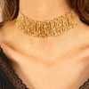 Choker Dorado Con Diseño Irregular