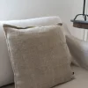 Cojín De Lino Beige Cuadrado