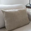 Cojín De Lino Beige Rectangular