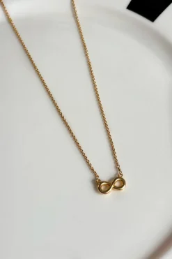 Collar Dorado Con Diseño Infinito