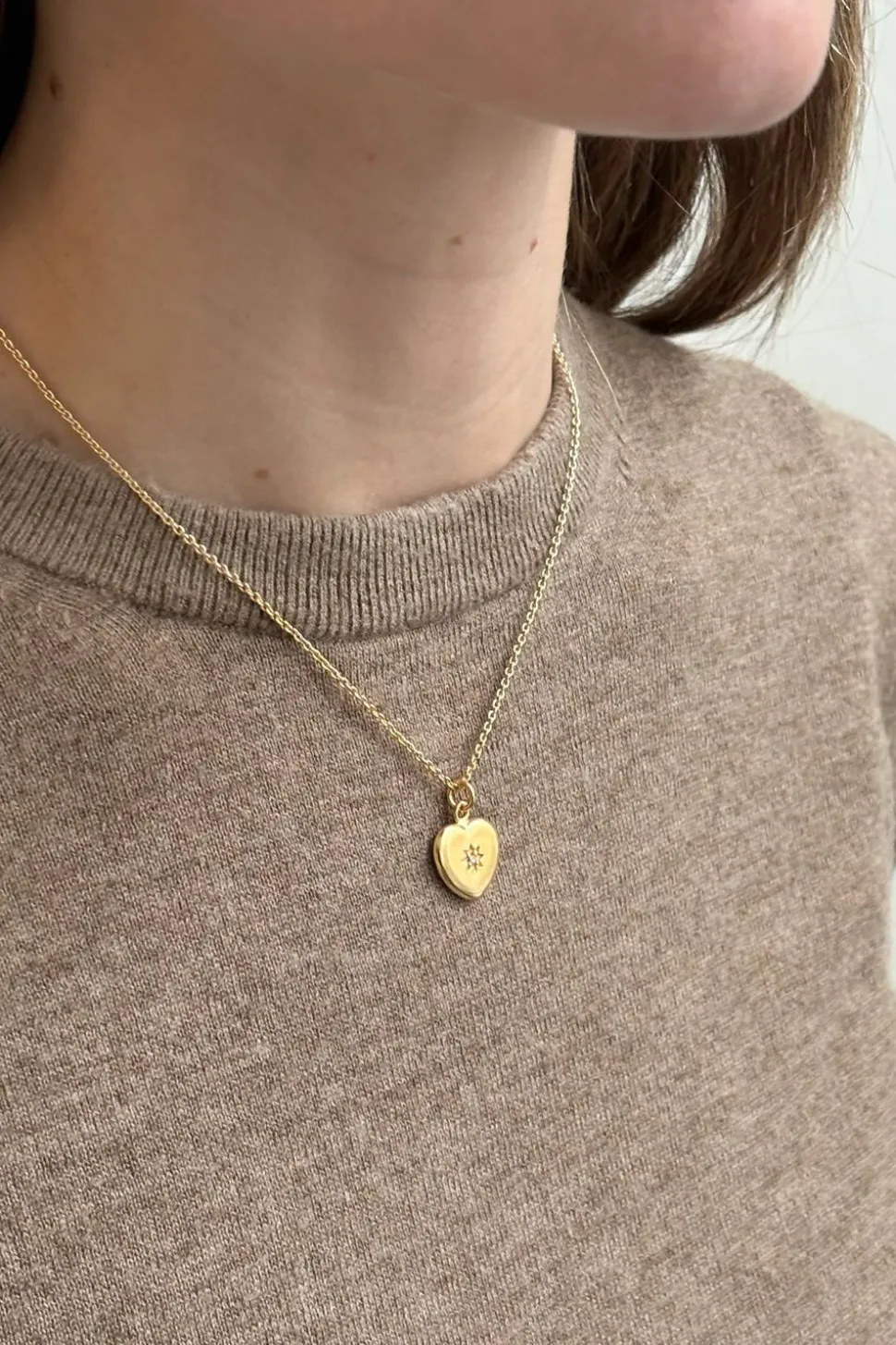 Combinación Collar & Anillo Diseño Corazón