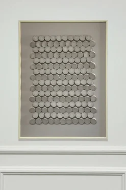 Cuadro De Lienzo Abstracto Con Figuras En Relieve