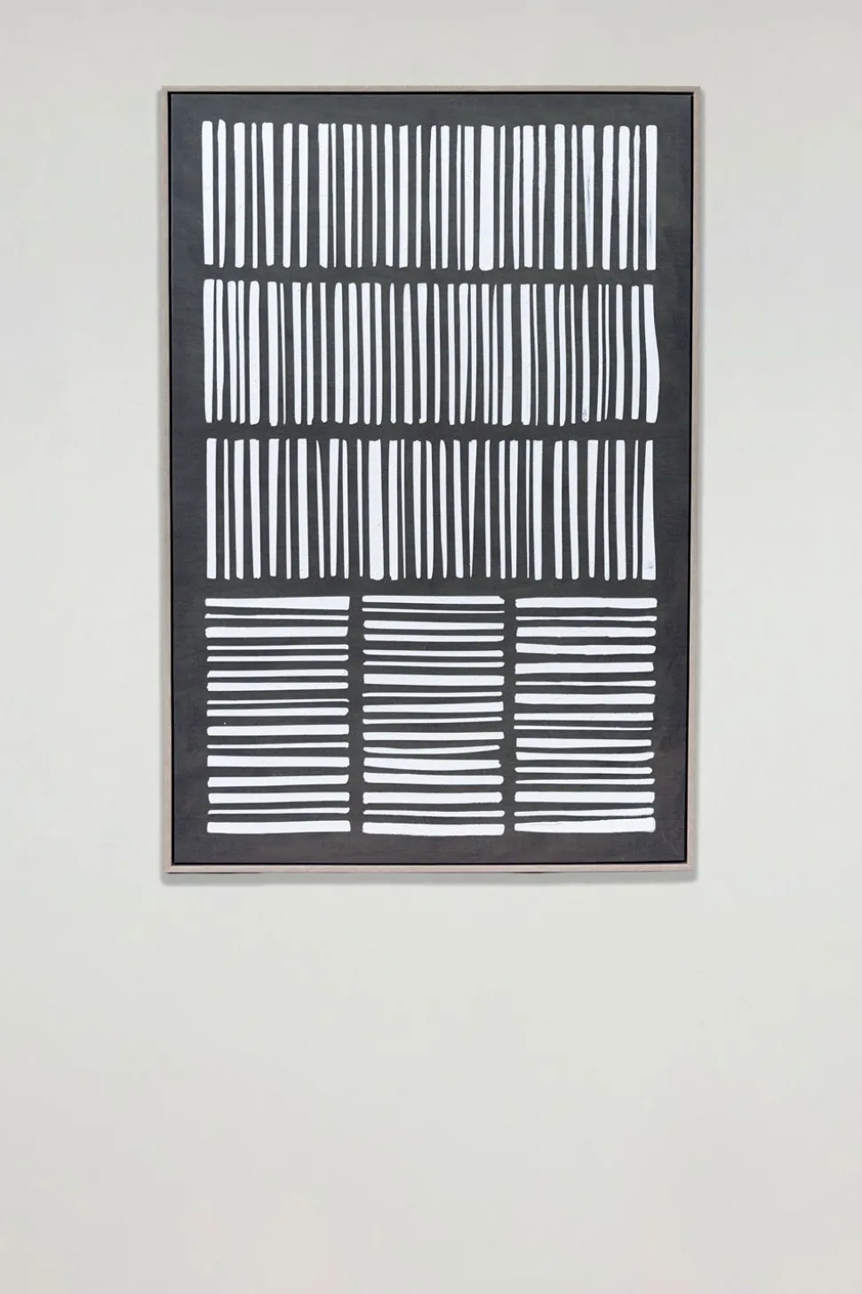 Cuadro De Lienzo Con Diseño De Rayas Verticales