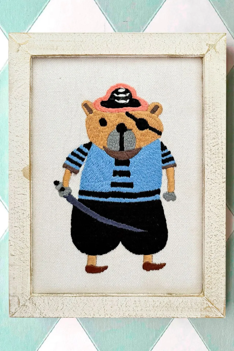 Cuadro Infantil Oso Pirata