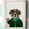 Cuadro Infantil Retrato Perro Bordado