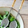 Cubiertos De Servir Diseño Bambú