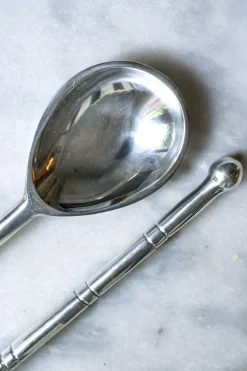 Cubiertos De Servir Plateados
