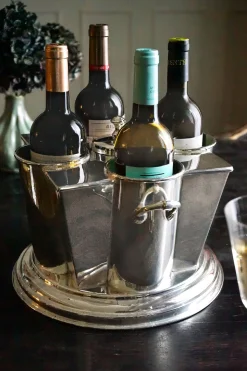 Cubitera 4 Botellas De Plata Co