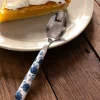 Cucharita Con Diseño De Flores Azules