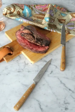 Cuchillo Carne Mango Madera Clara