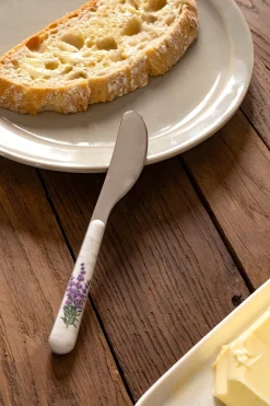Cuchillo Con Diseño De Flor De Lavanda